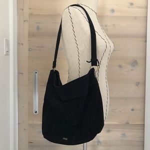 Elle & Jae Gypset Wildleder Black Suede Hobo Bag